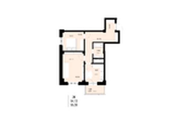 
  Продается 2-комн. квартира, 55.28 м², ЖК ЛЕТО, дом 2
. Фото 2.