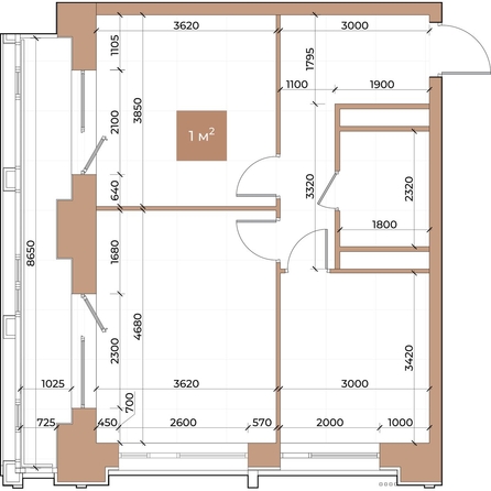 
  Продается 2-комн. квартира, 55.2 м², ЖК Небо над Енисеем
. Фото 2.