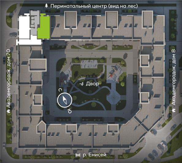 
  Продается 3-комн. квартира, 92.5 м², ЖК Академгородок, дом 6
. Фото 1.
