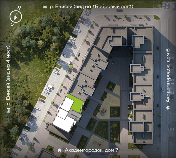 
  Продается 3-комн. квартира, 85.4 м², ЖК Академгородок, дом 8
. Фото 1.