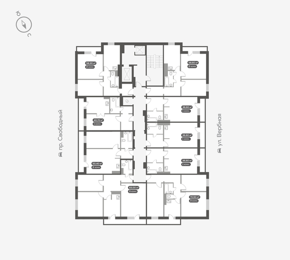 
  Продается 3-комн. квартира, 83.3 м², ЖК Белый квартал на Свободном, дом 1
. Фото 5.
