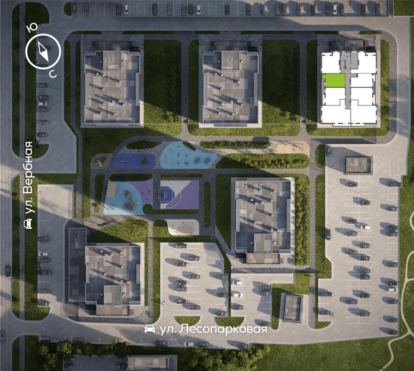 
  Продается 1-комн. квартира, 43.3 м², ЖК Белый квартал на Свободном, дом 3
. Фото 1.