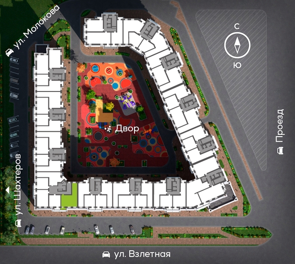 
  Продается 3-комн. квартира, 78.59 м², ЖК Сити-квартал на Взлетной, дом 1
. Фото 1.