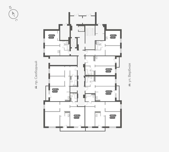 
  Продается 3-комн. квартира, 83.2 м², ЖК Белый квартал на Свободном, дом 3
. Фото 5.