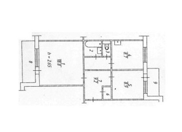 
  Продам 2-комн. квартиру, 51 м², Чернышевского ул, д. 106
. Фото 4.