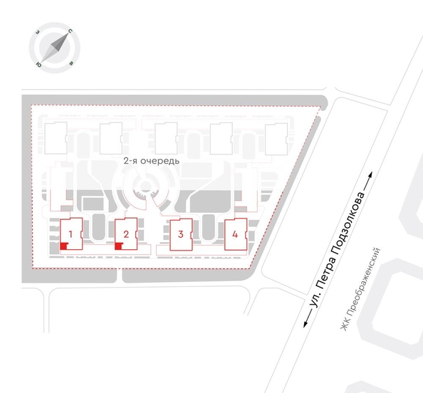 
  Продается 2-комн. квартира, 53.9 м², ЖК Чижи, 1 очередь (корпус 1,2)
. Фото 2.