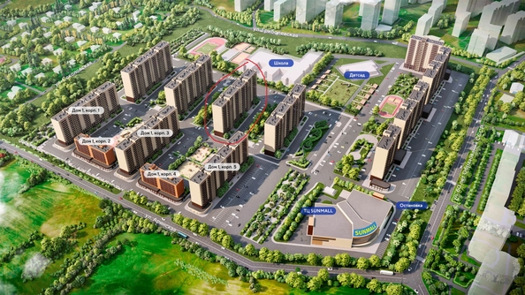 
  Продается 2-комн. квартира, 44.49 м², ЖК Аринский, дом 2 корпус 2
. Фото 2.