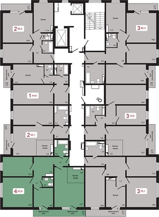 
  Продается 4-комн. квартира, 83.9 м², ЖК КБС. Берег, дом 5 строение 1
. Фото 5.
