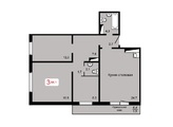 
  Продается 3-комн. квартира, 84.1 м², ЖК Мичурино, дом 2 строение 4
. Фото 1.