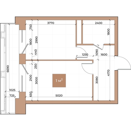 
  Продается 1-комн. квартира, 39.5 м², ЖК Небо над Енисеем
. Фото 3.