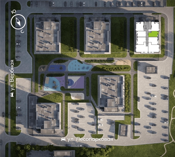 
  Продается 1-комн. квартира, 43.8 м², ЖК Белый квартал на Свободном, дом 3
. Фото 1.