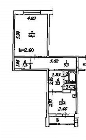 
  Продается 1-комн. квартира, 56.3 м², Ботанический б-р, д. 17
. Фото 17.