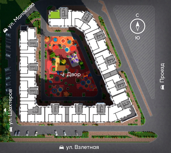 
  Продается 2-комн. квартира, 58.04 м², ЖК Сити-квартал на Взлетной, дом 1
. Фото 1.