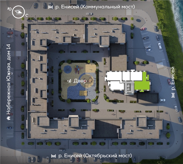 
  Продается 3-комн. квартира, 102.1 м², ЖК Южный берег, дом 23
. Фото 1.