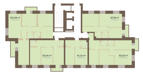 
  Продается 3-комн. квартира, 102.1 м², ЖК Южный берег, дом 23
. Фото 5.