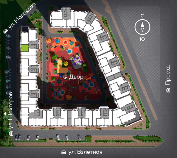 
  Продается 1-комн. квартира, 41.46 м², ЖК На Взлетной, дом 1
. Фото 1.