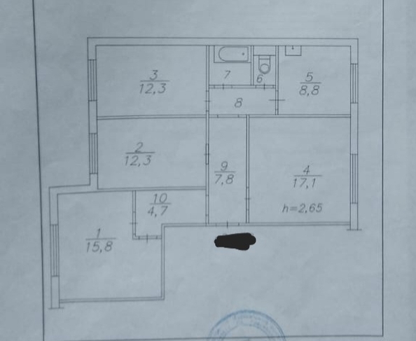 
  Продается 4-комн. квартира, 85.79 м², Водопьянова ул, д. 11
. Фото 2.