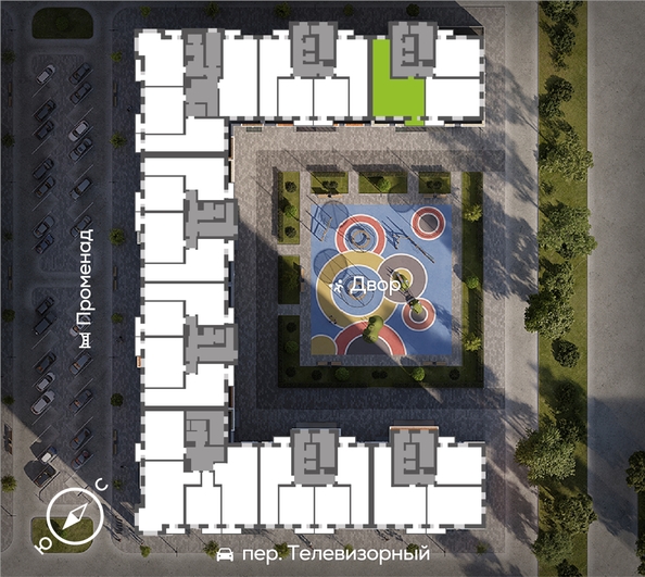 
  Продается 3-комн. квартира, 83.32 м², ЖК Октябрьский, дом 2
. Фото 1.