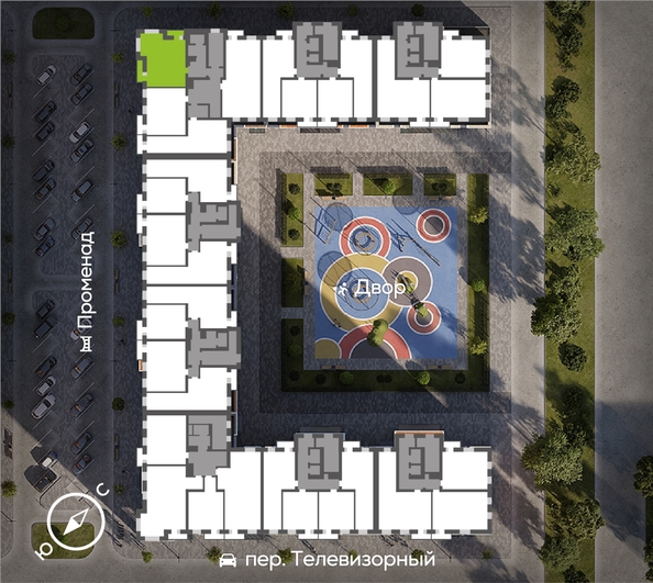 
  Продается 2-комн. квартира, 65.56 м², ЖК Октябрьский, дом 2
. Фото 1.