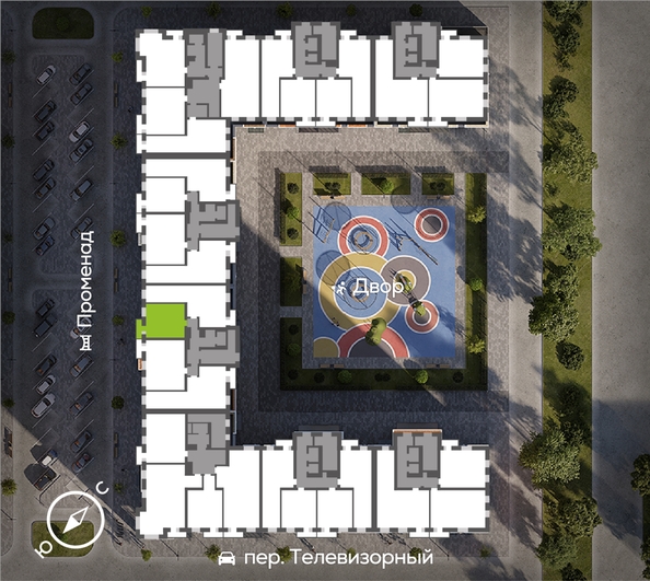 
  Продается 1-комн. квартира, 41.07 м², ЖК Октябрьский, дом 2
. Фото 1.