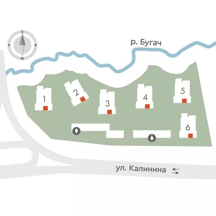 
  Продается 2-комн. квартира, 34.8 м², ЖК Калина Долина, дом 6
. Фото 2.