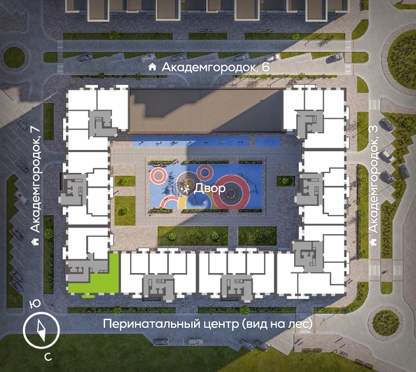
  Продается 3-комн. квартира, 102.8 м², ЖК Академгородок, дом 5
. Фото 1.