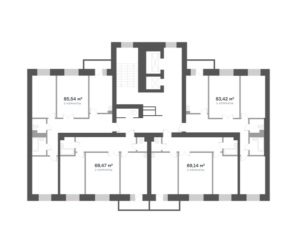 
  Продается 2-комн. квартира, 70.2 м², ЖК Академгородок, дом 7
. Фото 5.