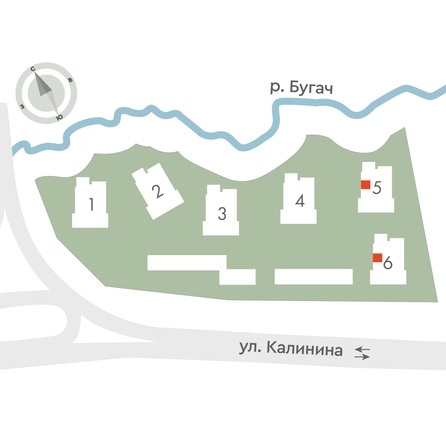 
  Продается 2-комн. квартира, 35.1 м², ЖК Калина Долина, дом 5
. Фото 2.