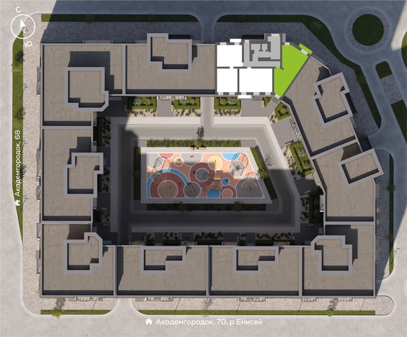 
  Продается 2-комн. квартира 68.65 м², в ЖК Новый Академ, дом 3. Фото 1.
