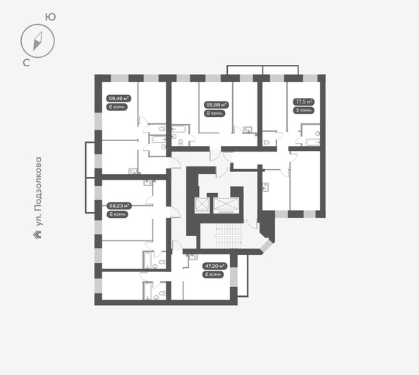 
  Продается 3-комн. квартира 75.89 м², в ЖК ДАО, дом 1. Фото 5.