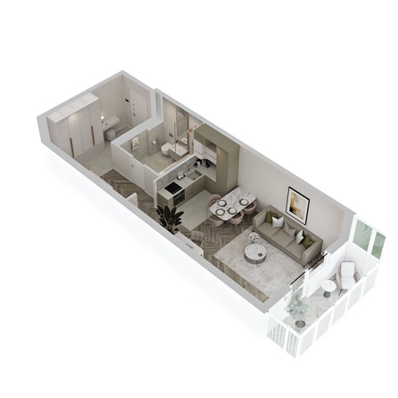 
  Продается студия 43.03 м², в ЖК Аллея Парк, 2 этап. Фото 5.