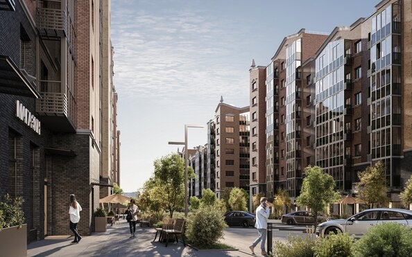 
  Продается 1-комн. квартира 45.86 м², в ЖК Октябрьский, дом 2. Фото 1.