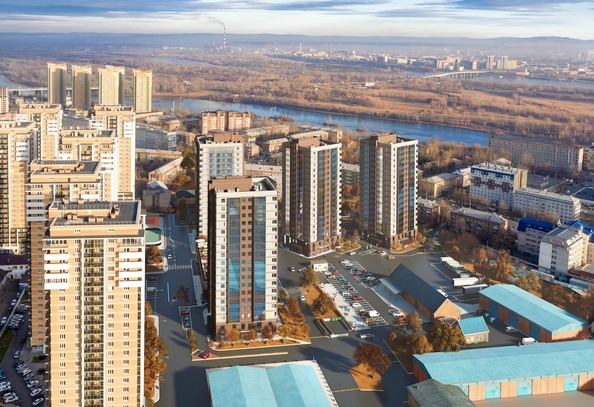 
  Продается  73.38 м², в ЖК АЭРО, дом 2. Фото 1.