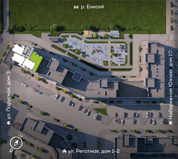 
  Продается 3-комн. квартира 85.2 м², в ЖК Южный берег, дом 21. Фото 1.