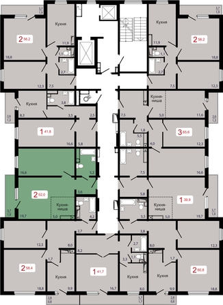 
  Продается 2-комн. квартира 52 м², в ЖК КБС. Берег, дом 7 строение 5. Фото 1.