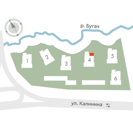 
  Продается 4-комн. квартира 72.2 м², в ЖК Калина Долина, дом 4. Фото 2.