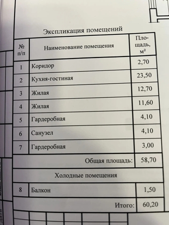 
  Продам 3-комн. квартиру 58.7 м², в ЖК Преображенский, дом 3. Фото 2.