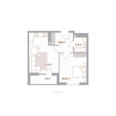 
  Продается 1-комн. квартира 54.15 м², в ЖК Николаевские кварталы. Фото 1.