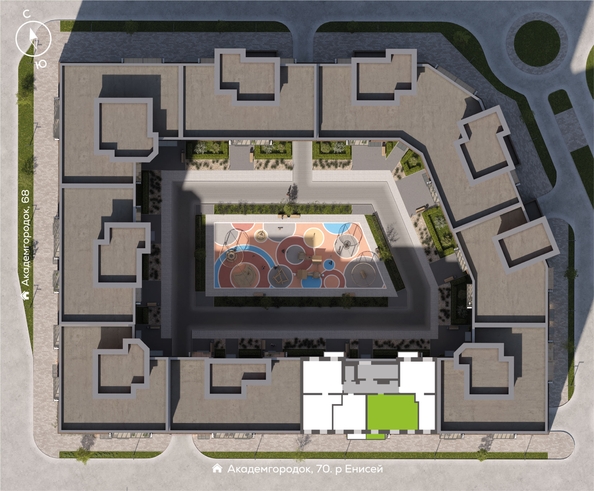 
  Продается 2-комн. квартира 60.08 м², в ЖК Новый Академ, дом 3. Фото 1.
