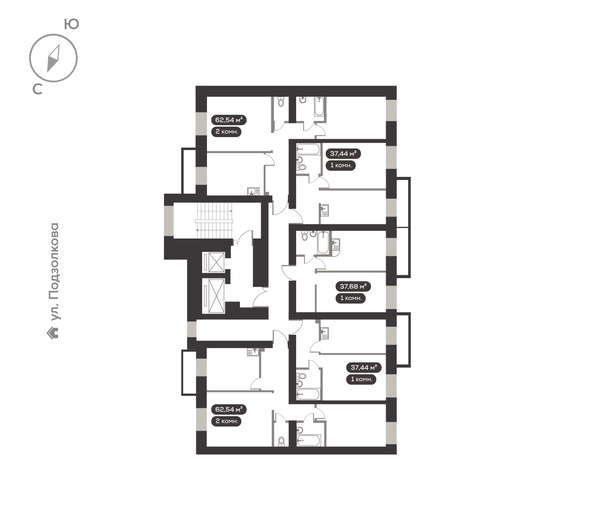 
  Продается 1-комн. квартира 37.68 м², в ЖК ДАО, дом 2. Фото 4.