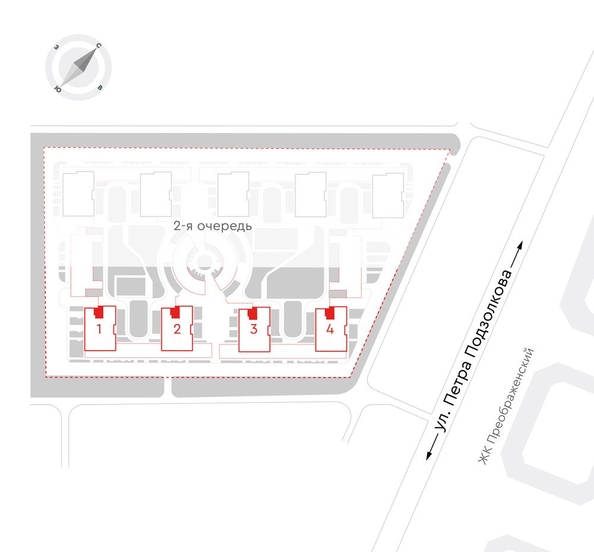 
  Продается 2-комн. квартира 56.1 м², в ЖК Чижи, 1 очередь (корпус 1,2). Фото 2.