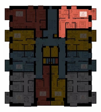 
  Продается 2-комн. квартира 49.97 м², в ЖК Биография, дом 1, корп 1. Фото 2.