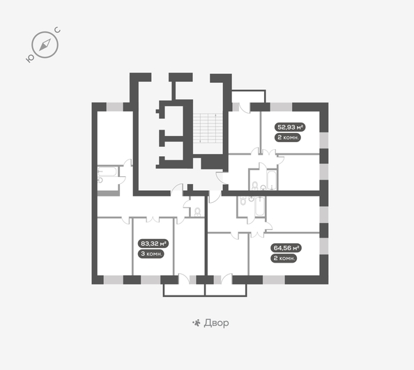 
  Продается 2-комн. квартира 64.56 м², в ЖК ОКТА, дом 2. Фото 5.