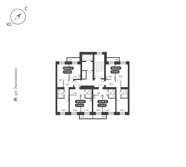 
  Продается 1-комн. квартира 34.38 м², в ЖК Времена, 1 этап. Фото 5.