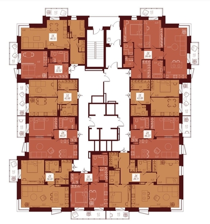 
  Продается 1-комн. квартира 46.15 м², в ЖК АЙВАЗОВСКИЙ-ЕНИСЕЙ, 1. Фото 4.