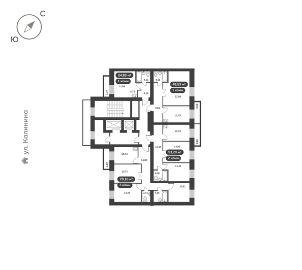 
  Продается 2-комн. квартира 53.2 м², в ЖК Времена, 1 этап. Фото 5.