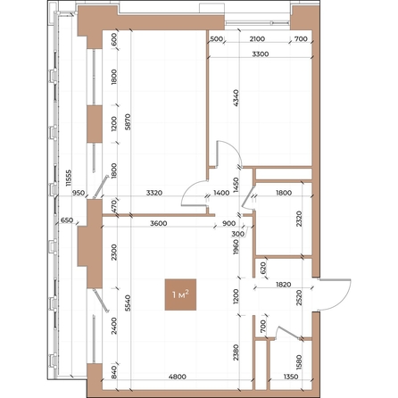 
  Продается 2-комн. квартира 74.5 м², в ЖК Небо над Енисеем. Фото 3.