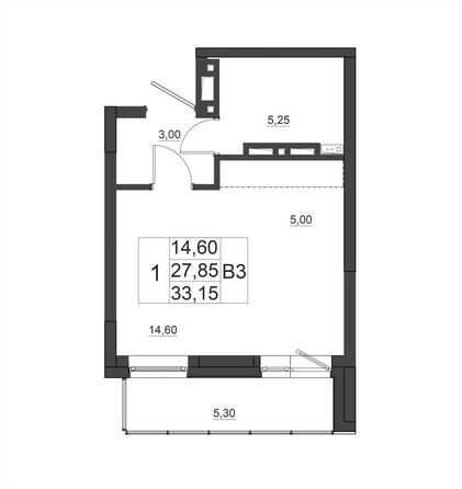 
  Продается студия 33.15 м², в ЖК Дивные Дали, 1 очередь. Фото 1.