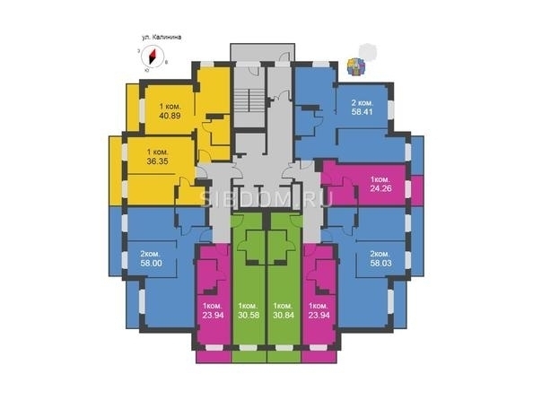 
  Продается 1-комн. квартира 35.2 м², в ЖК Глобус Юг, дом 11. Фото 6.