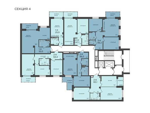 
  Продается 2-комн. квартира 56 м², в ЖК Эмоушн. Фото 4.